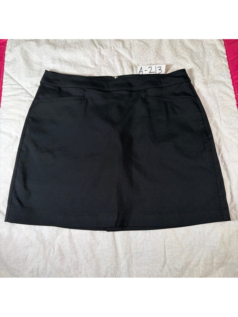 PGA TOUR Womens 6 Black Golf Skort Built In Shorts Stretch Athletic Tennis